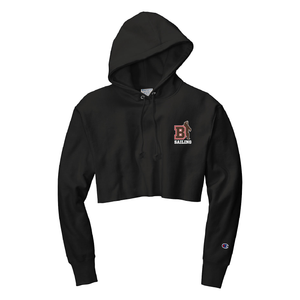 Brown Sailing Champion Women's Crop Sweatshirt - Black RW01W
