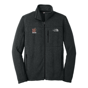 Brown Sailing The North Face Full Zip Fleece - Black Heather