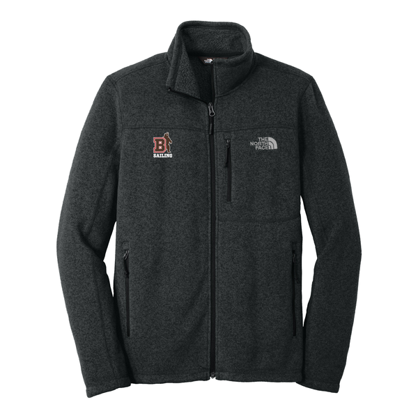 Brown Sailing The North Face Full Zip Fleece - Black Heather