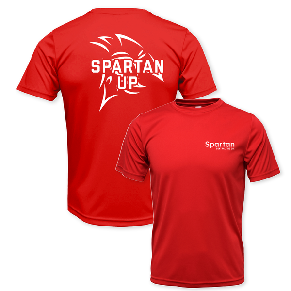 SPARTAN UP - UNISEX DRYFIT SS CREW