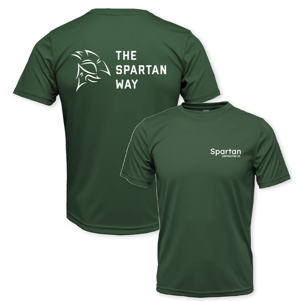 THE SPARTAN WAY - UNISEX DRYFIT SS CREW
