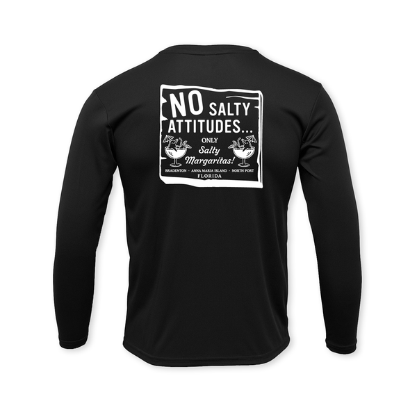 NO SALTY ATTITUDES - UNISEX DRYFIT CREW