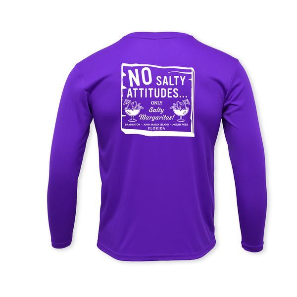 NO SALTY ATTITUDES - UNISEX DRYFIT CREW