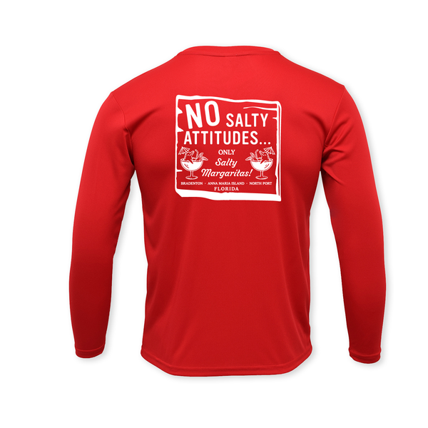 NO SALTY ATTITUDES - UNISEX DRYFIT CREW