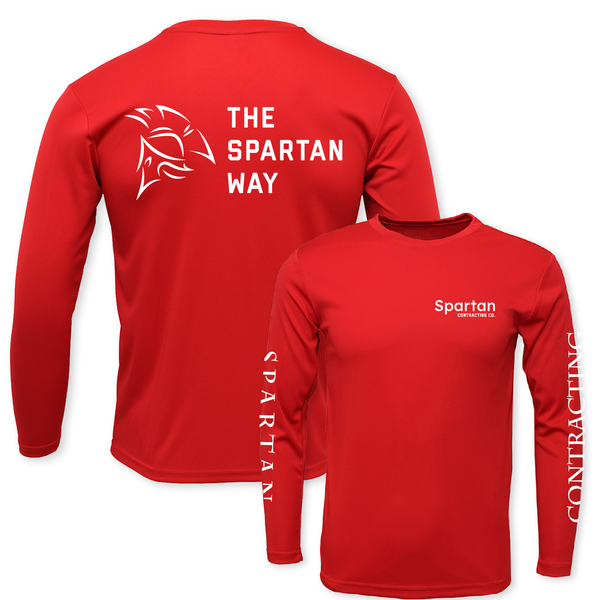THE SPARTAN WAY - UNISEX DRYFIT LS CREW
