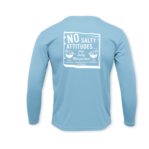 NO SALTY ATTITUDES - UNISEX DRYFIT CREW