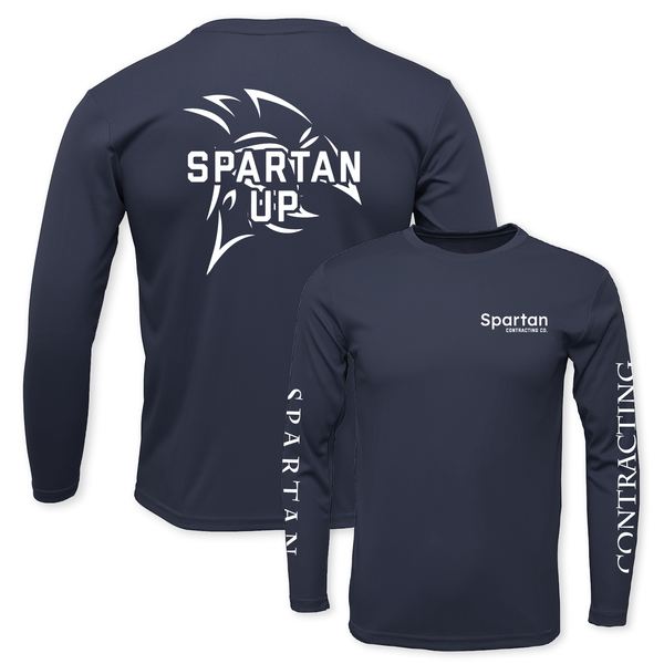 SPARTAN UP - UNISEX DRYFIT LS CREW