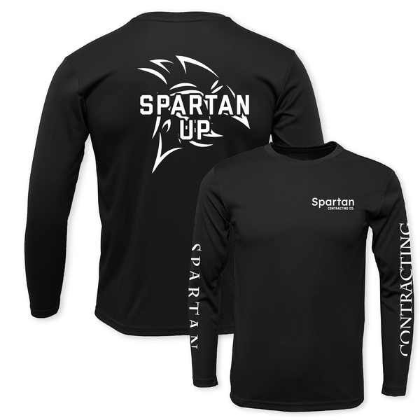 SPARTAN UP - UNISEX DRYFIT LS CREW