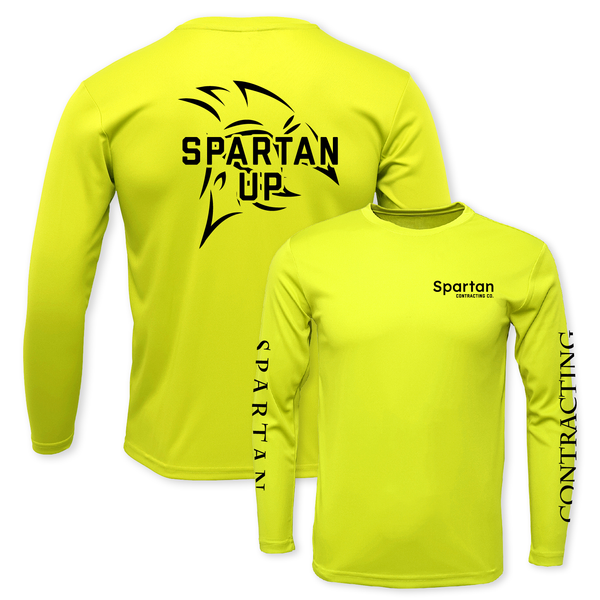 SPARTAN UP - UNISEX DRYFIT LS CREW