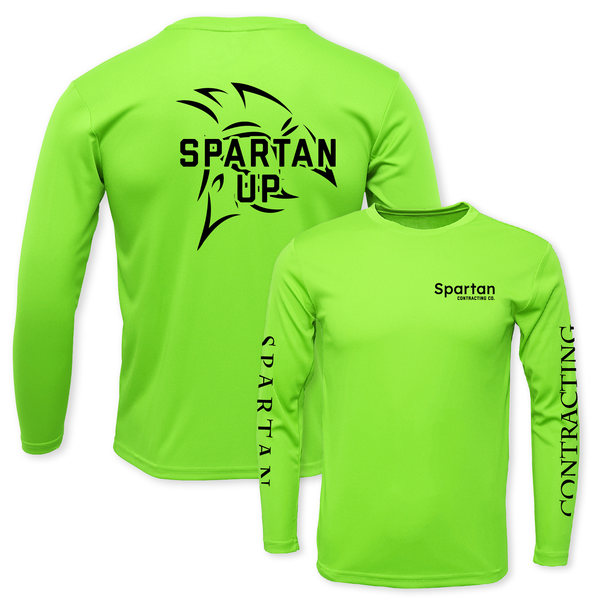 SPARTAN UP - UNISEX DRYFIT LS CREW