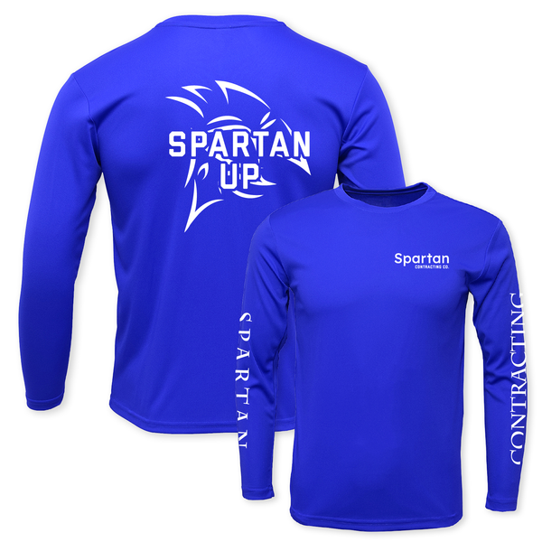 SPARTAN UP - UNISEX DRYFIT LS CREW