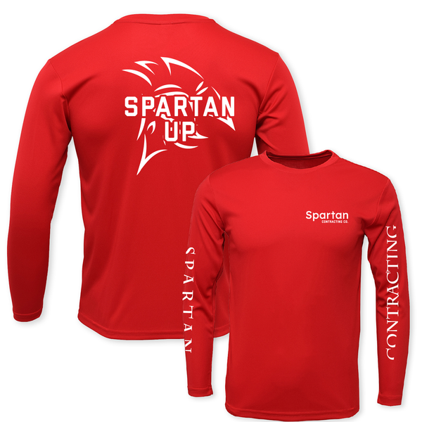 SPARTAN UP - UNISEX DRYFIT LS CREW