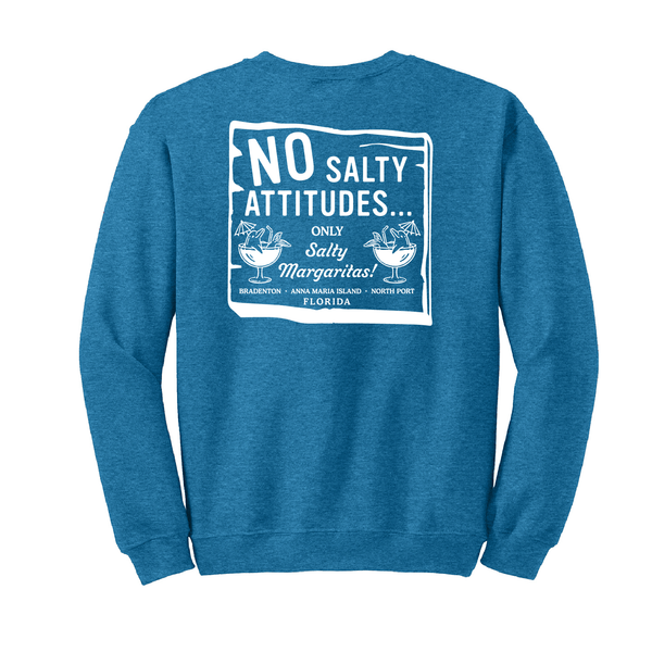 NO SALTY ATTITUDES - UNISEX FLEECE CREW