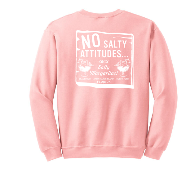 NO SALTY ATTITUDES - UNISEX FLEECE CREW
