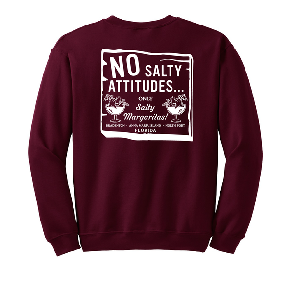 NO SALTY ATTITUDES - UNISEX FLEECE CREW