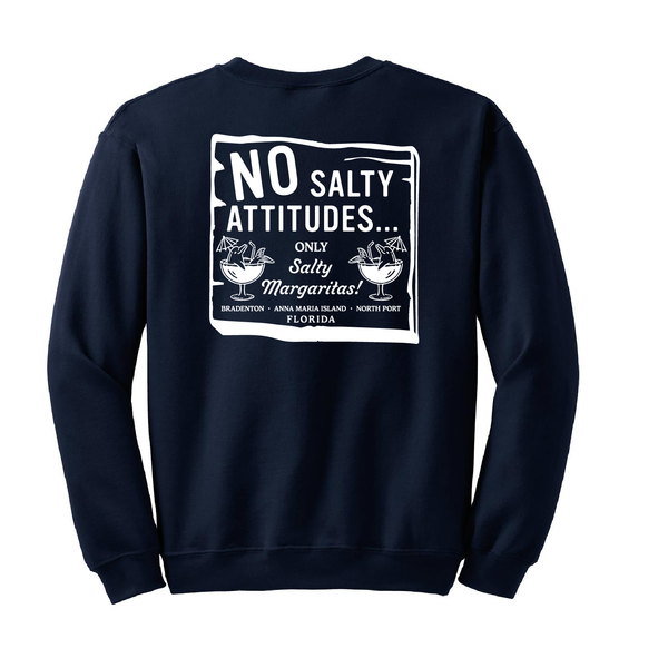 NO SALTY ATTITUDES - UNISEX FLEECE CREW
