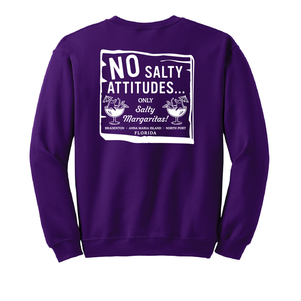 NO SALTY ATTITUDES - UNISEX FLEECE CREW
