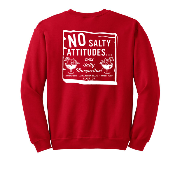 NO SALTY ATTITUDES - UNISEX FLEECE CREW