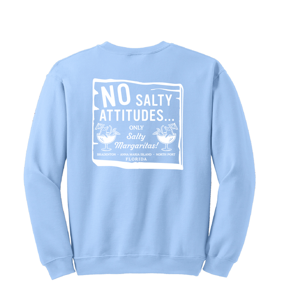 NO SALTY ATTITUDES - UNISEX FLEECE CREW