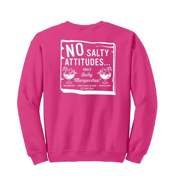 NO SALTY ATTITUDES - UNISEX FLEECE CREW