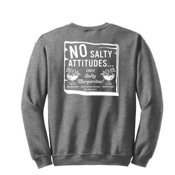 NO SALTY ATTITUDES - UNISEX FLEECE CREW