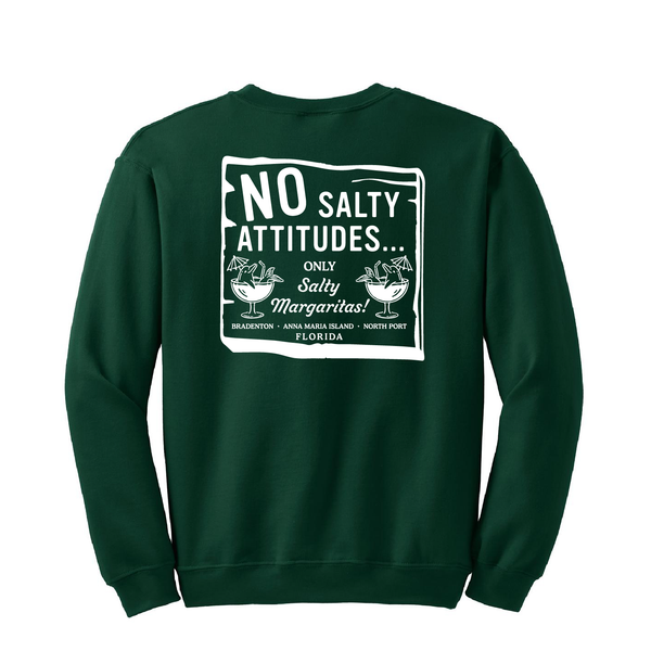 NO SALTY ATTITUDES - UNISEX FLEECE CREW