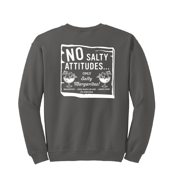NO SALTY ATTITUDES - UNISEX FLEECE CREW