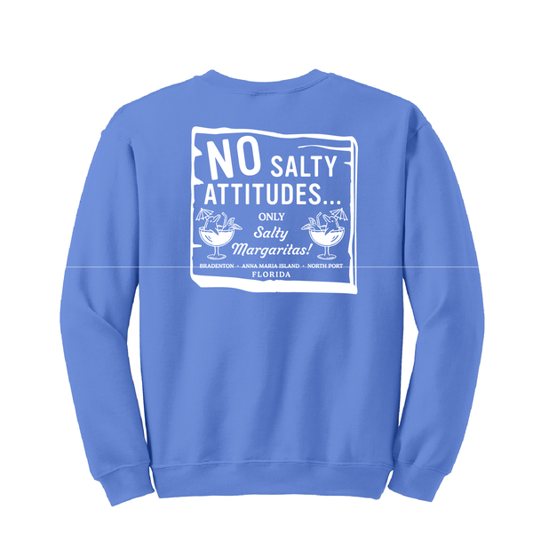 NO SALTY ATTITUDES - UNISEX FLEECE CREW