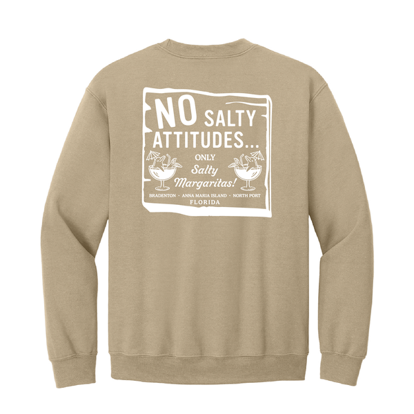 NO SALTY ATTITUDES - UNISEX FLEECE CREW
