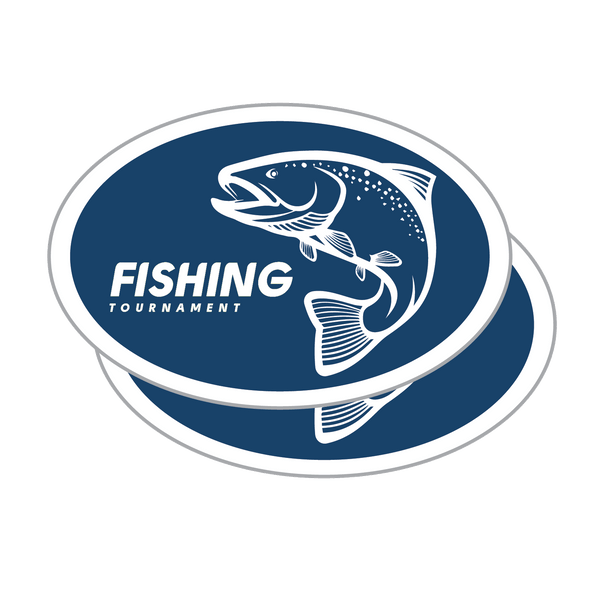Fishing | Oval Decal Stickers