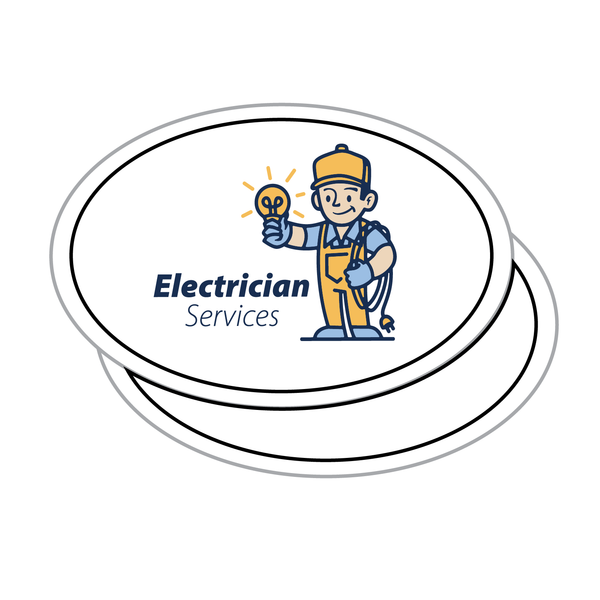 Electrician | Oval Decal Stickers