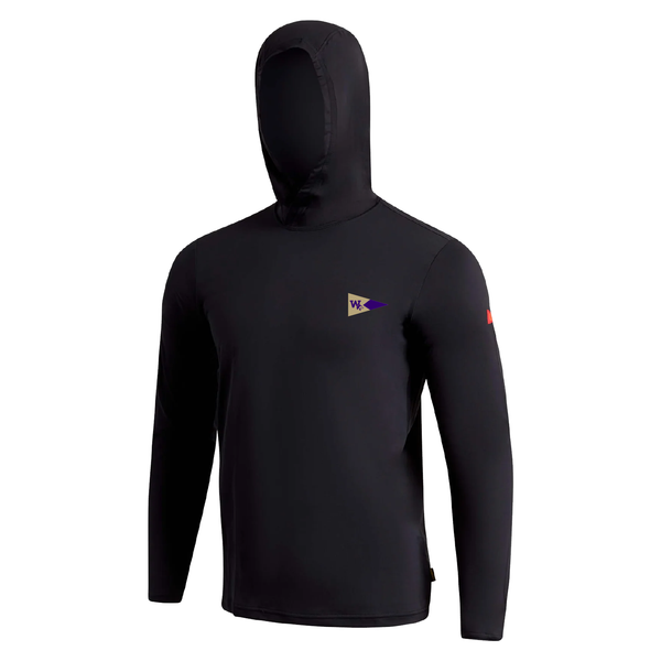 Huskies Sailing Airtex Hooded LS - Black
