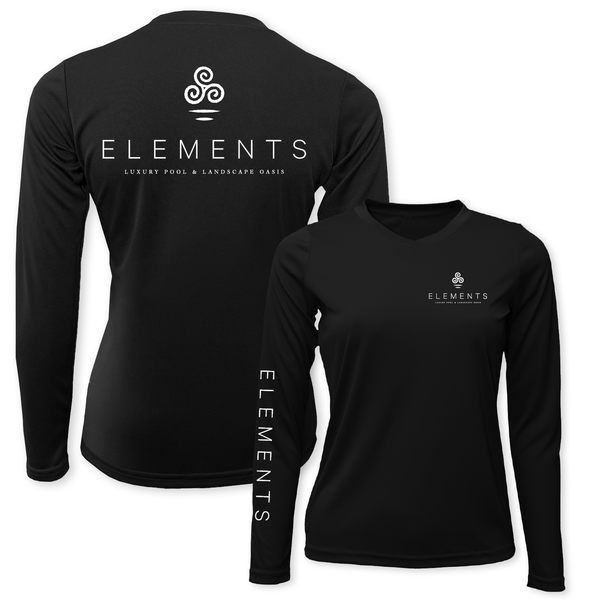 ELEMENTS - WOMEN LS DRYFIT V-NECK
