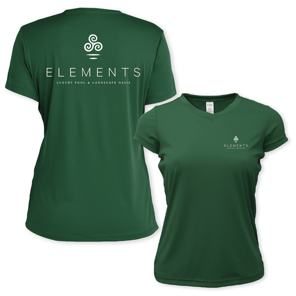ELEMENTS - WOMEN SS DRYFIT V-NECK