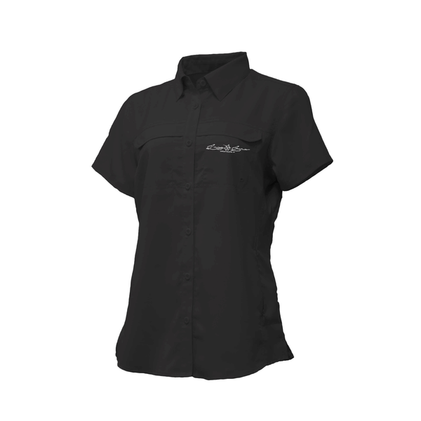 Boat Captain | Dark Fishing Shirt Women's Short Sleeve