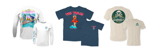 Salty printing showcase of our customers custom t-shirts