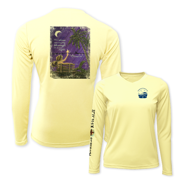 SHINE ON - WOMEN LS PERFORMANCE V-NECK
