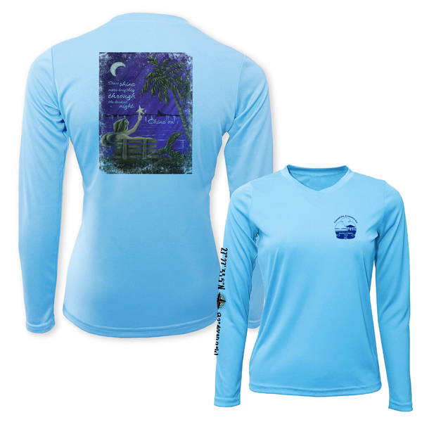 SHINE ON - WOMEN LS PERFORMANCE V-NECK