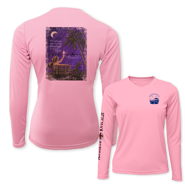 SHINE ON - WOMEN LS PERFORMANCE V-NECK