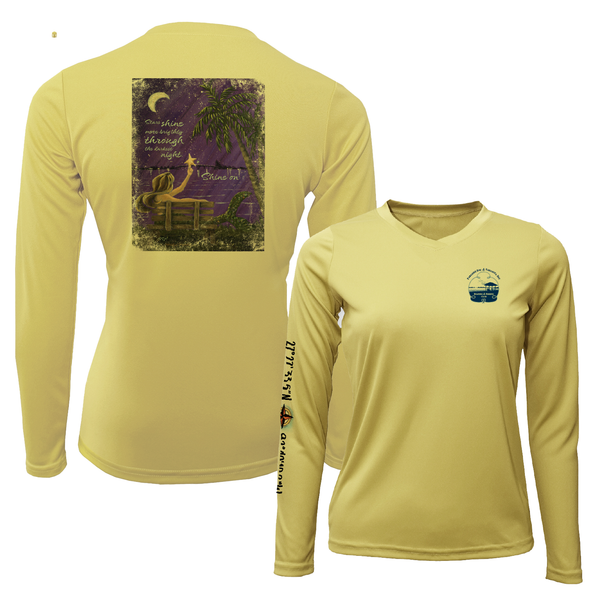 SHINE ON - WOMEN LS PERFORMANCE V-NECK