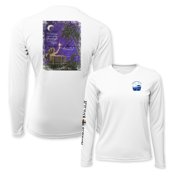 SHINE ON - WOMEN LS PERFORMANCE V-NECK