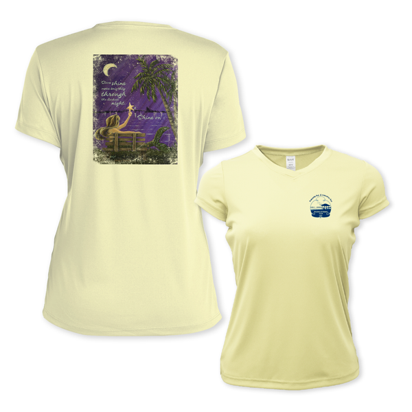 SHINE ON - WOMEN SS PERFORMANCE V-NECK