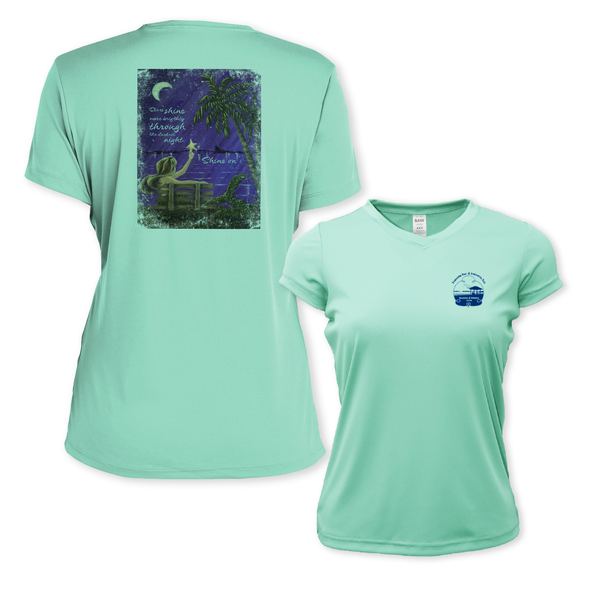 SHINE ON - WOMEN SS PERFORMANCE V-NECK