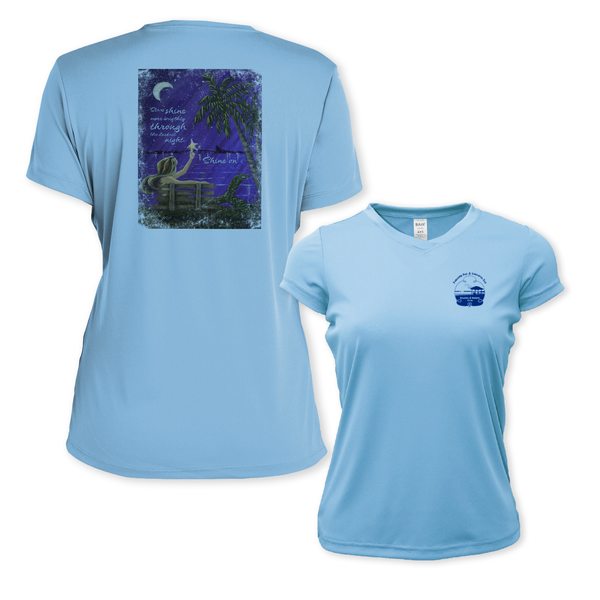 SHINE ON - WOMEN SS PERFORMANCE V-NECK