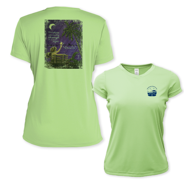 SHINE ON - WOMEN SS PERFORMANCE V-NECK