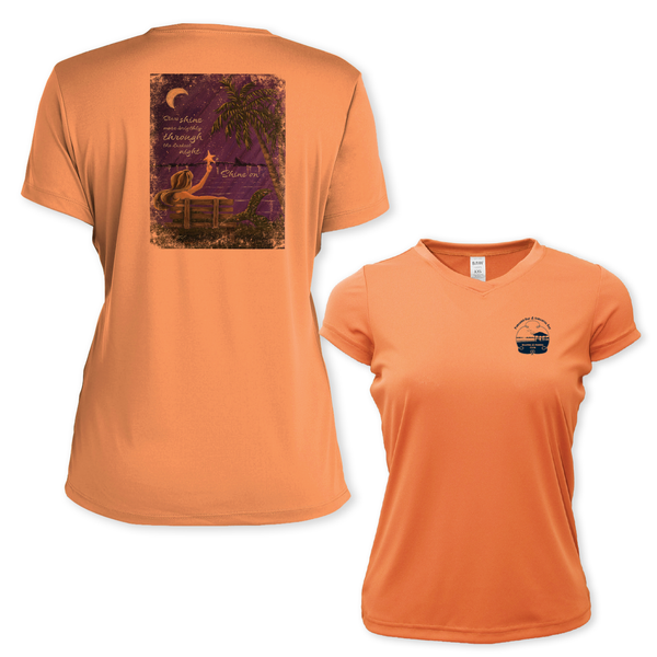 SHINE ON - WOMEN SS PERFORMANCE V-NECK