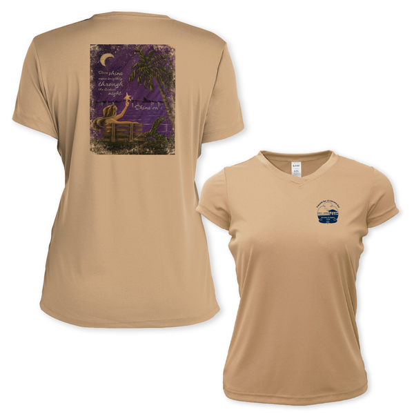 SHINE ON - WOMEN SS PERFORMANCE V-NECK