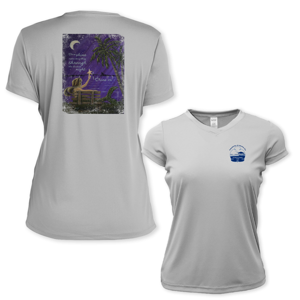 SHINE ON - WOMEN SS PERFORMANCE V-NECK