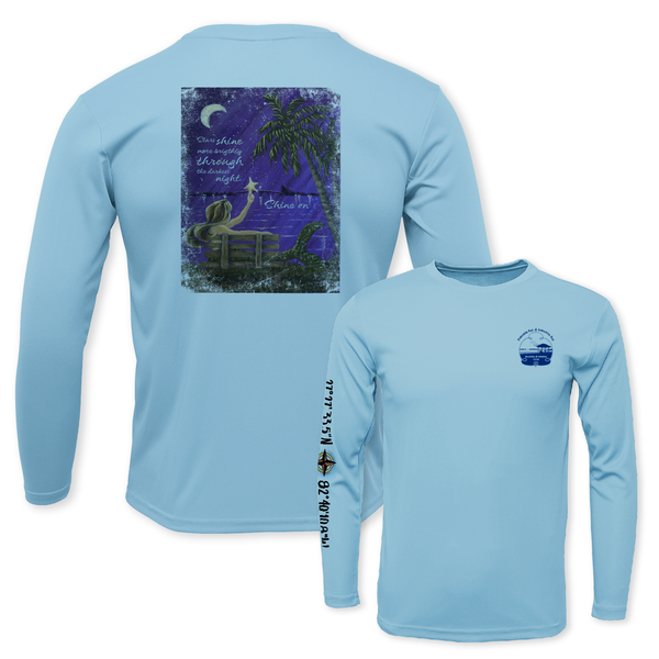 SHINE ON - UNISEX LS PERFORMANCE CREW