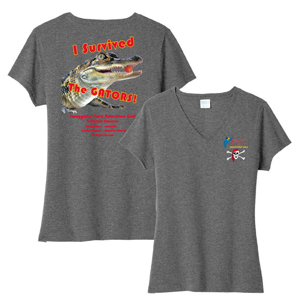 I SURVIVED - WOMEN TRIBLEND V-NECK